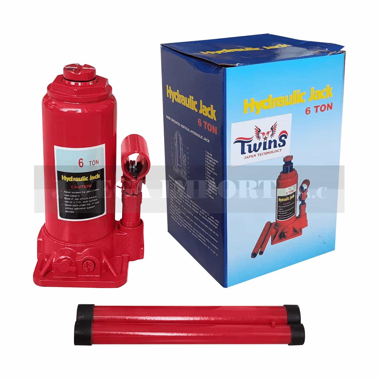 Gata hidráulica tipo botella de 6 ton