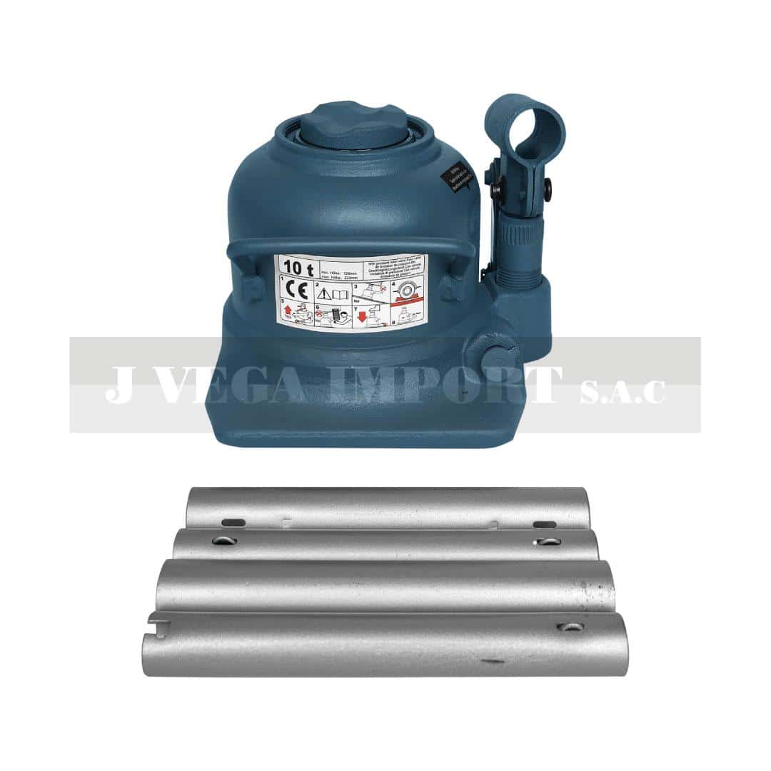 Gata hidráulica botella doble rango perfil bajo de 10 ton | TH810002