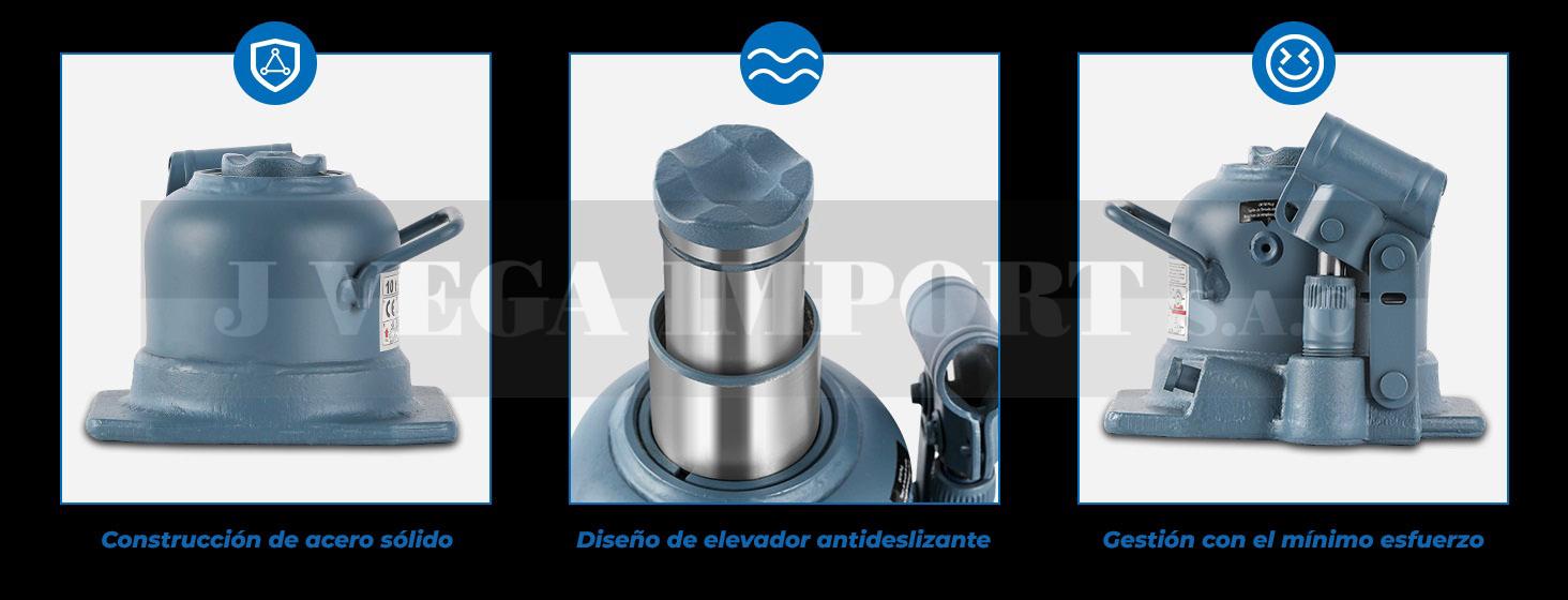 Gata hidráulica botella doble rango perfil bajo de 10 ton | TH810002 - Imagen 7
