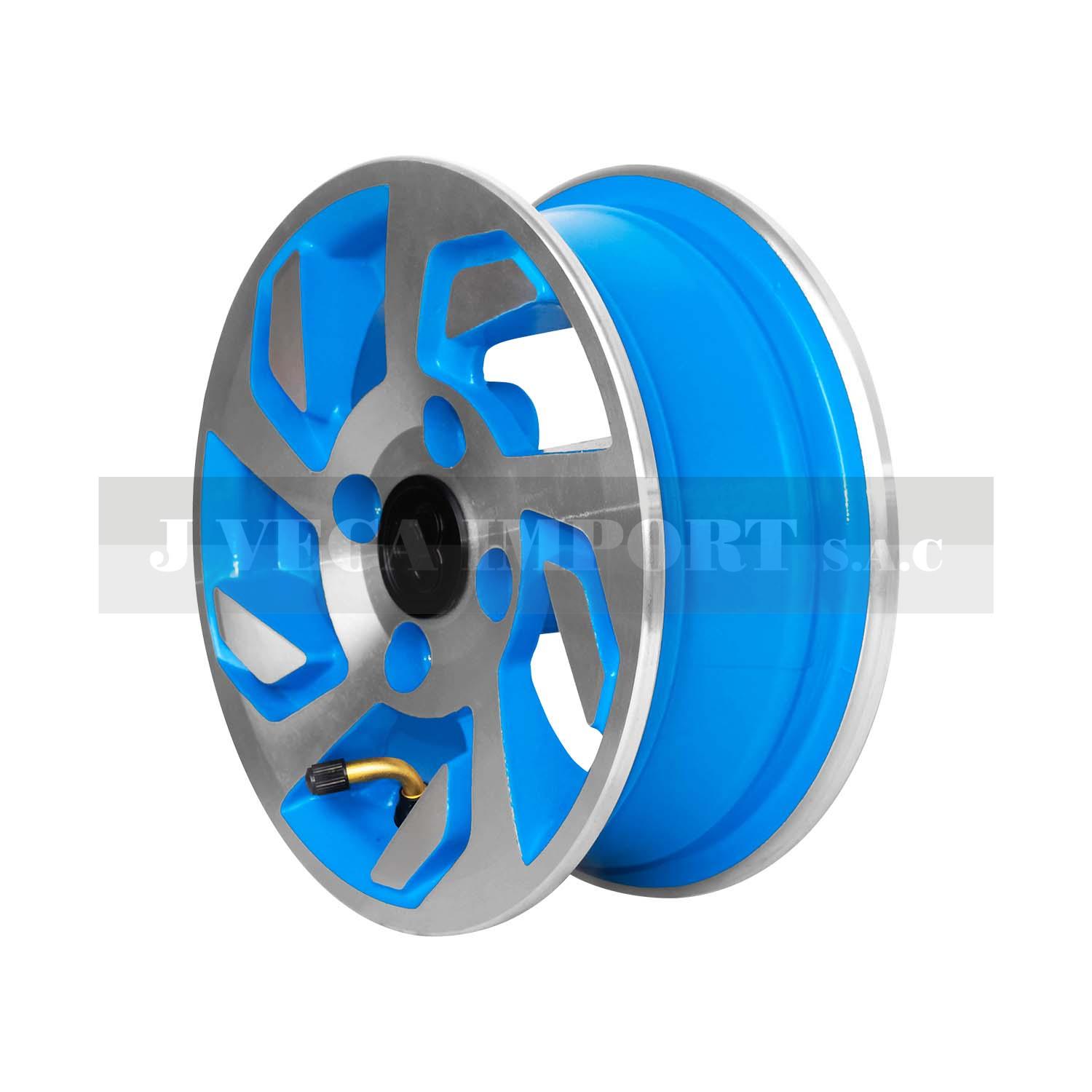 Aros de aluminio para Bajaj azul con tuercas / EXA-AZ