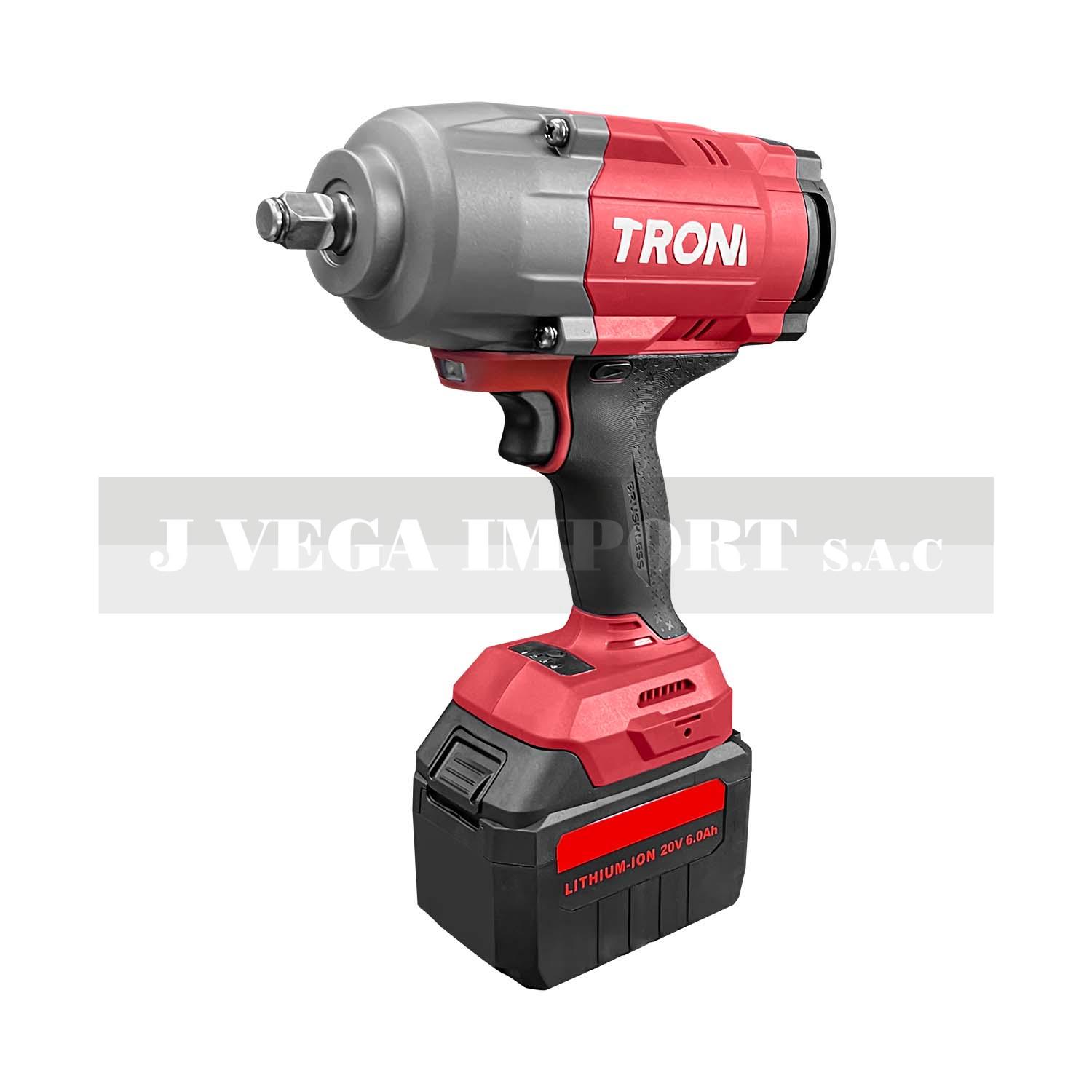 Pistola de impacto 1/2" inalámbrica de 20V (DC) 1800 N.m con luz lued / PB1300
