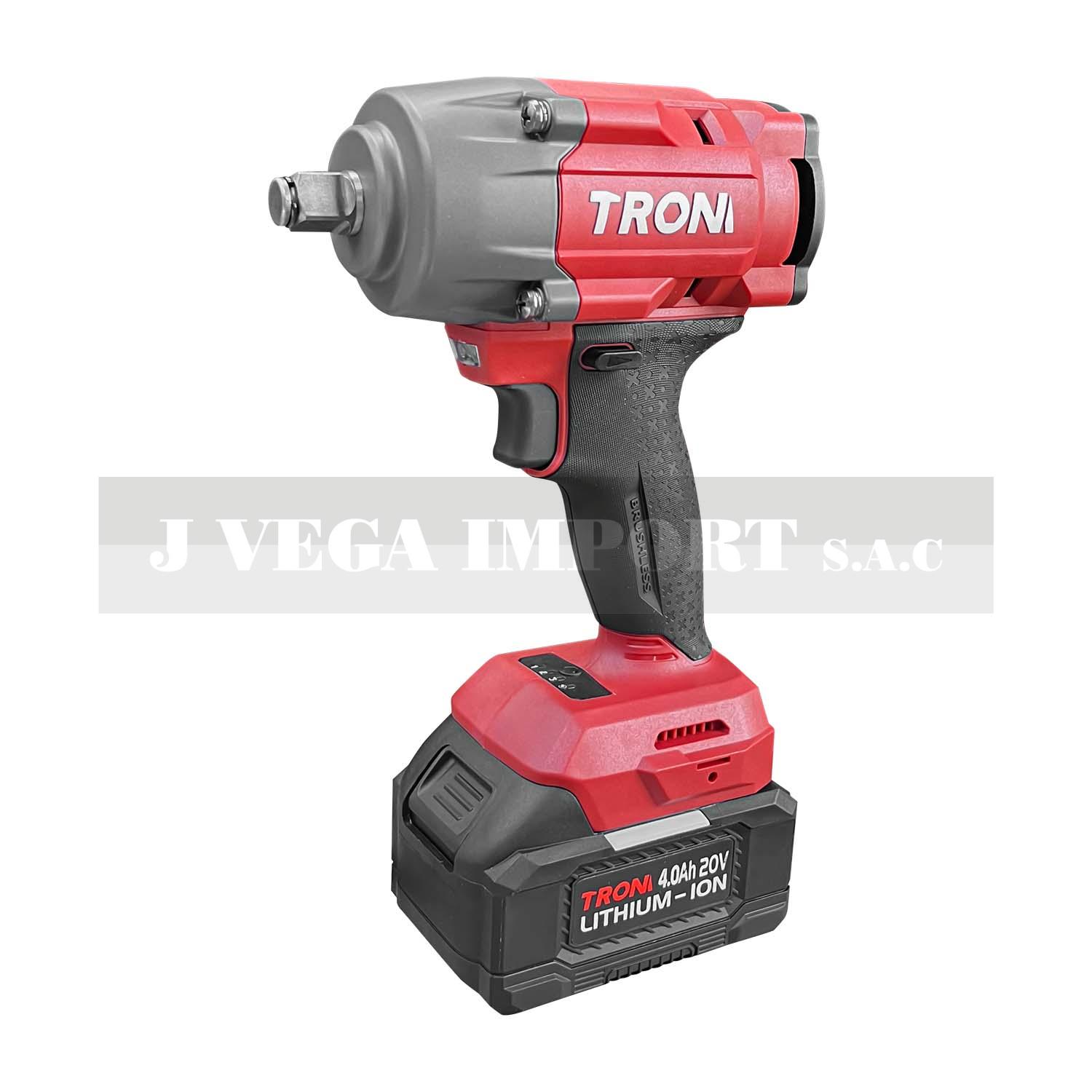 Pistola de impacto 1/2" inalámbrica de 20V (DC) 880 N.m con luz lued / PB700