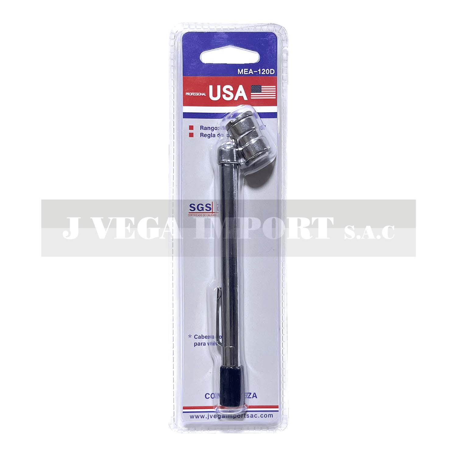 Medidor de aire dual con regla de aluminio