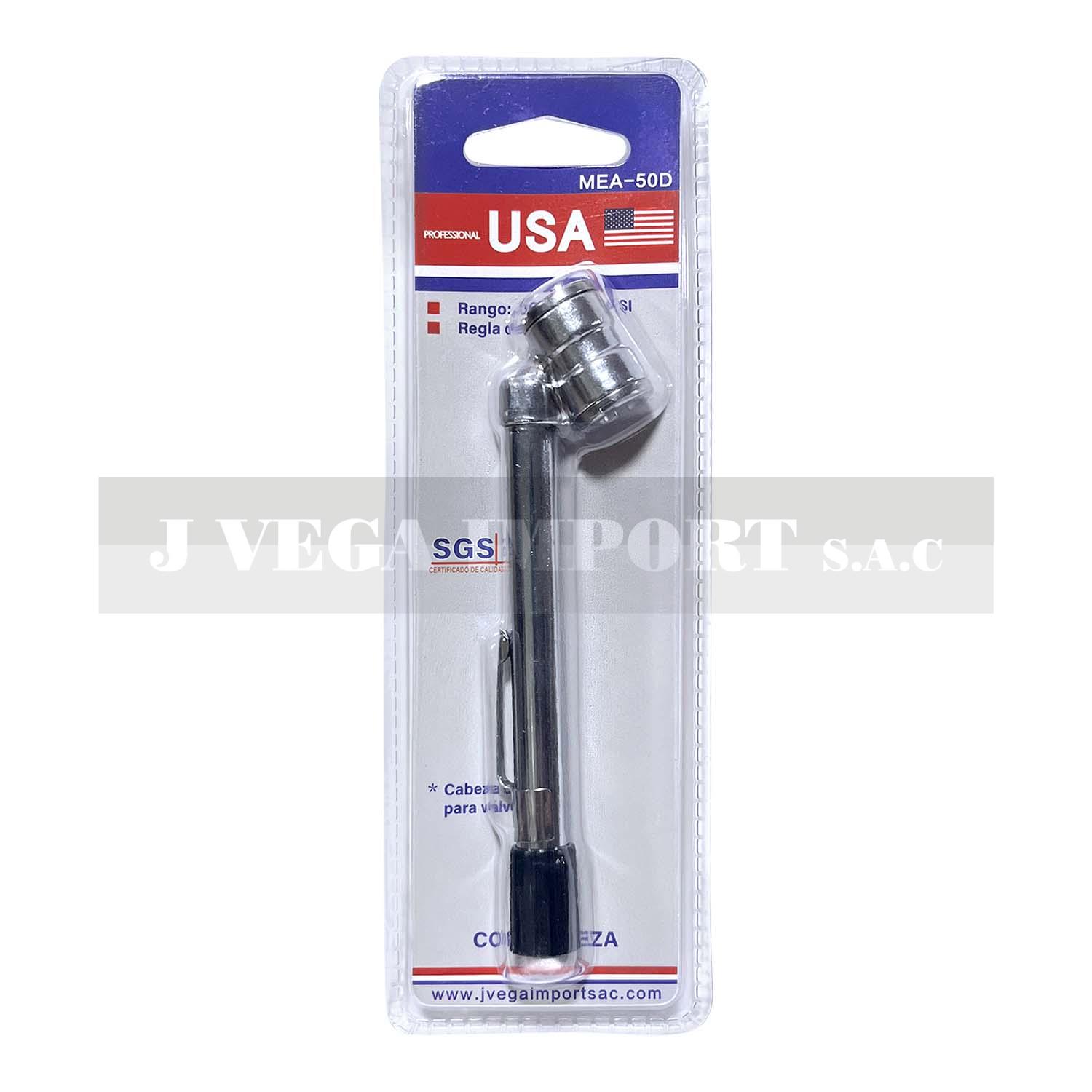 Medidor de aire dual con regla de aluminio
