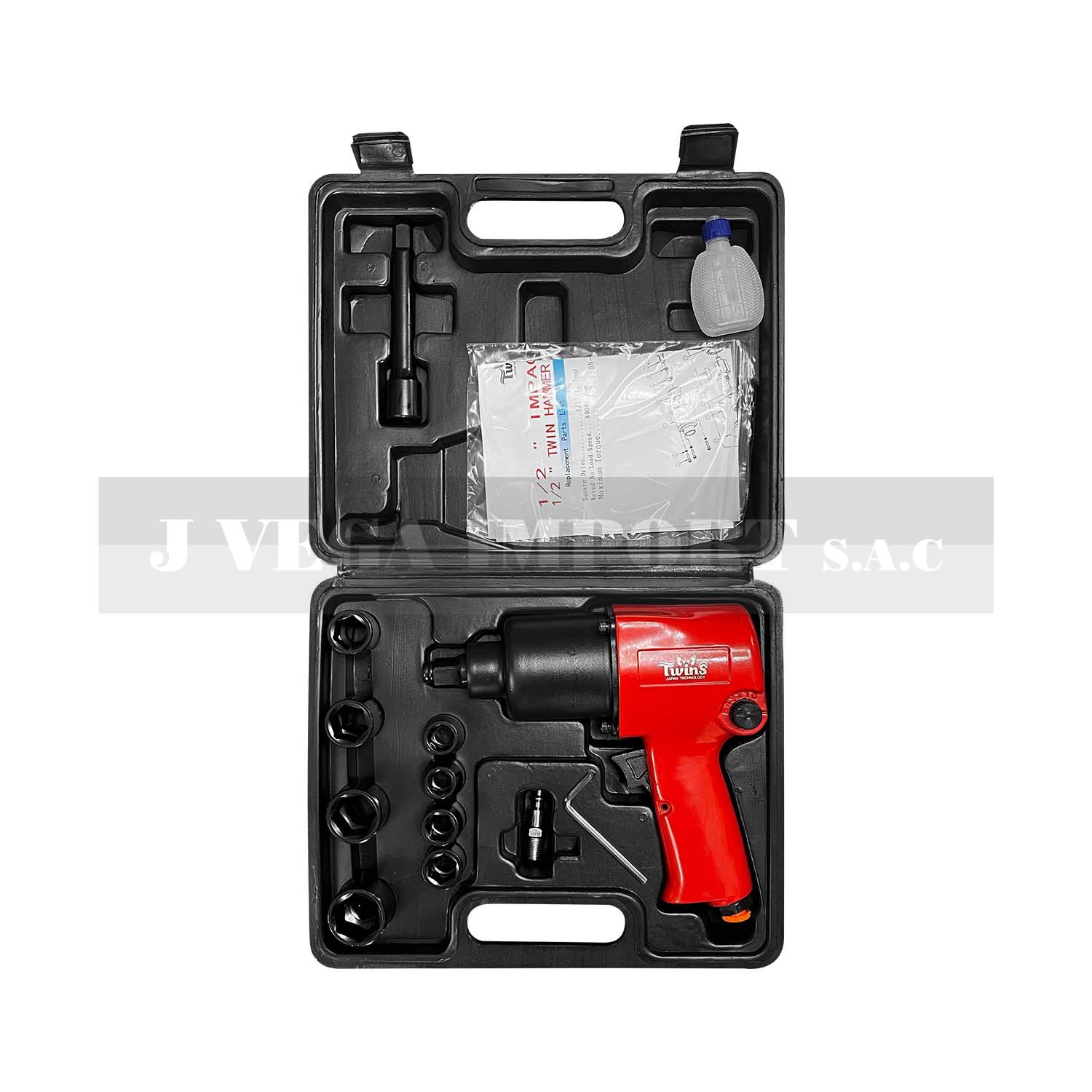 Pistola de impacto de 1/2" con 8000 RPM / 650 Nm
