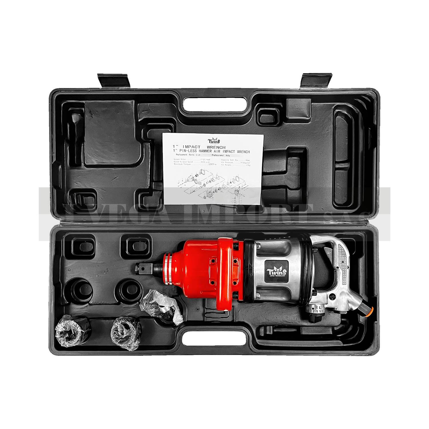 Pistola de impacto de 1" con 3800 RPM / 3200 Nm
